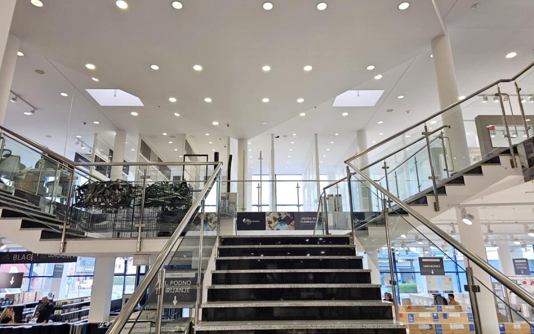 Ugradnja LED rasvjete u spuštene stropove – poslovni objekti